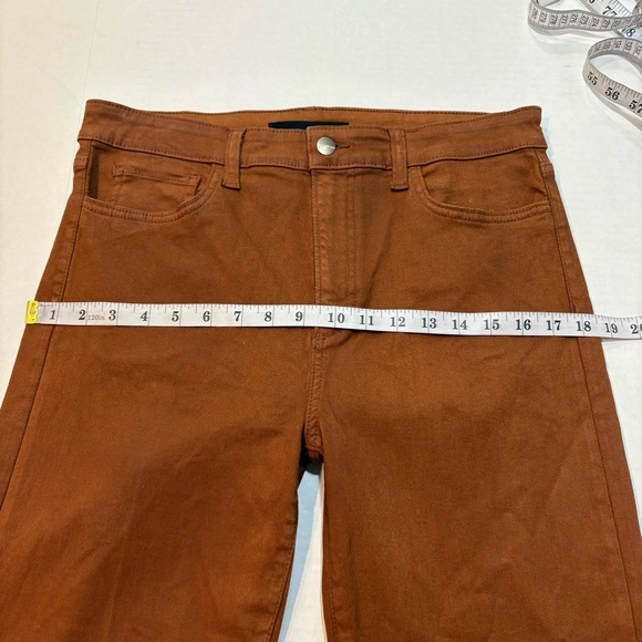 Joe’s Jeans The Callie High Rise Cropped Boot Leather Brown, Size 31 - Picture 13 of 15